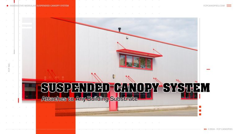 Suspended Steel Canopy System for Industrial Building Applications