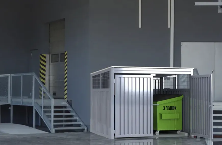 FCP Trash Enclosure - All Steel Construction